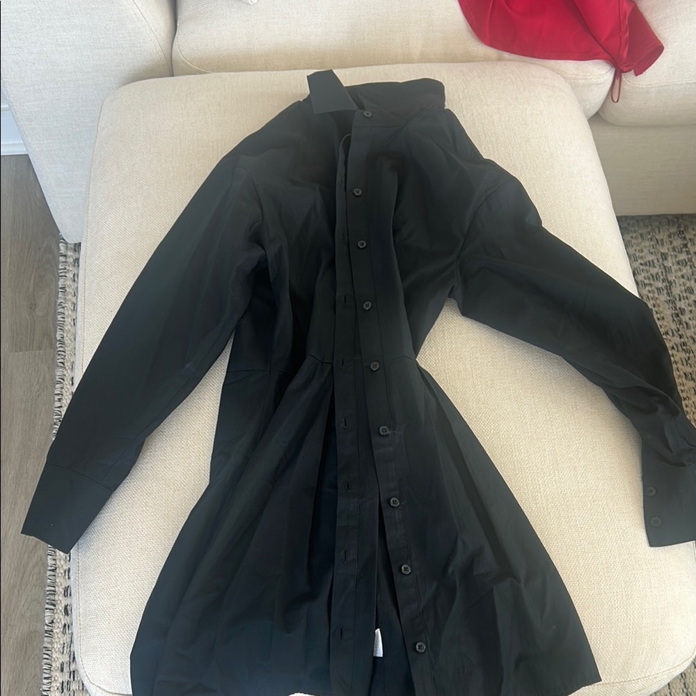 Abercrombie & Fitch Black Button-Up Dress